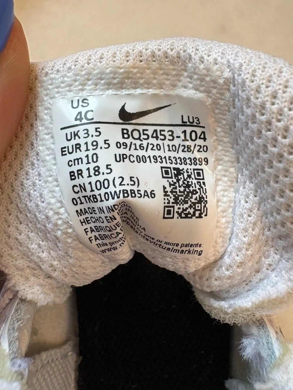 Nike Court Borough infant shoes sneakers - Picture 9 of 9
